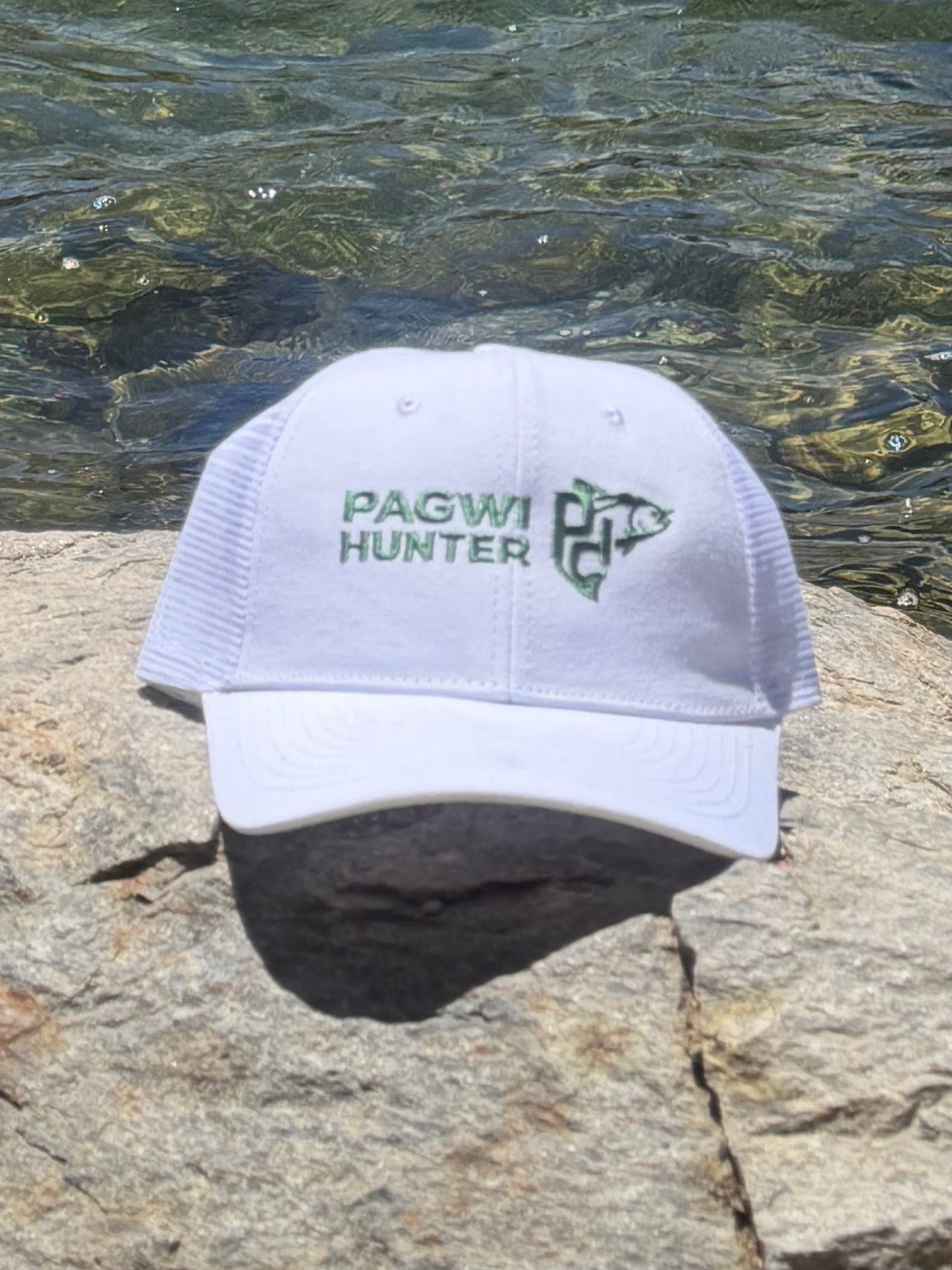 Pagwi Hunter Signature Series Embroidered Trucker Hat | Premium Snapback Fishing Cap