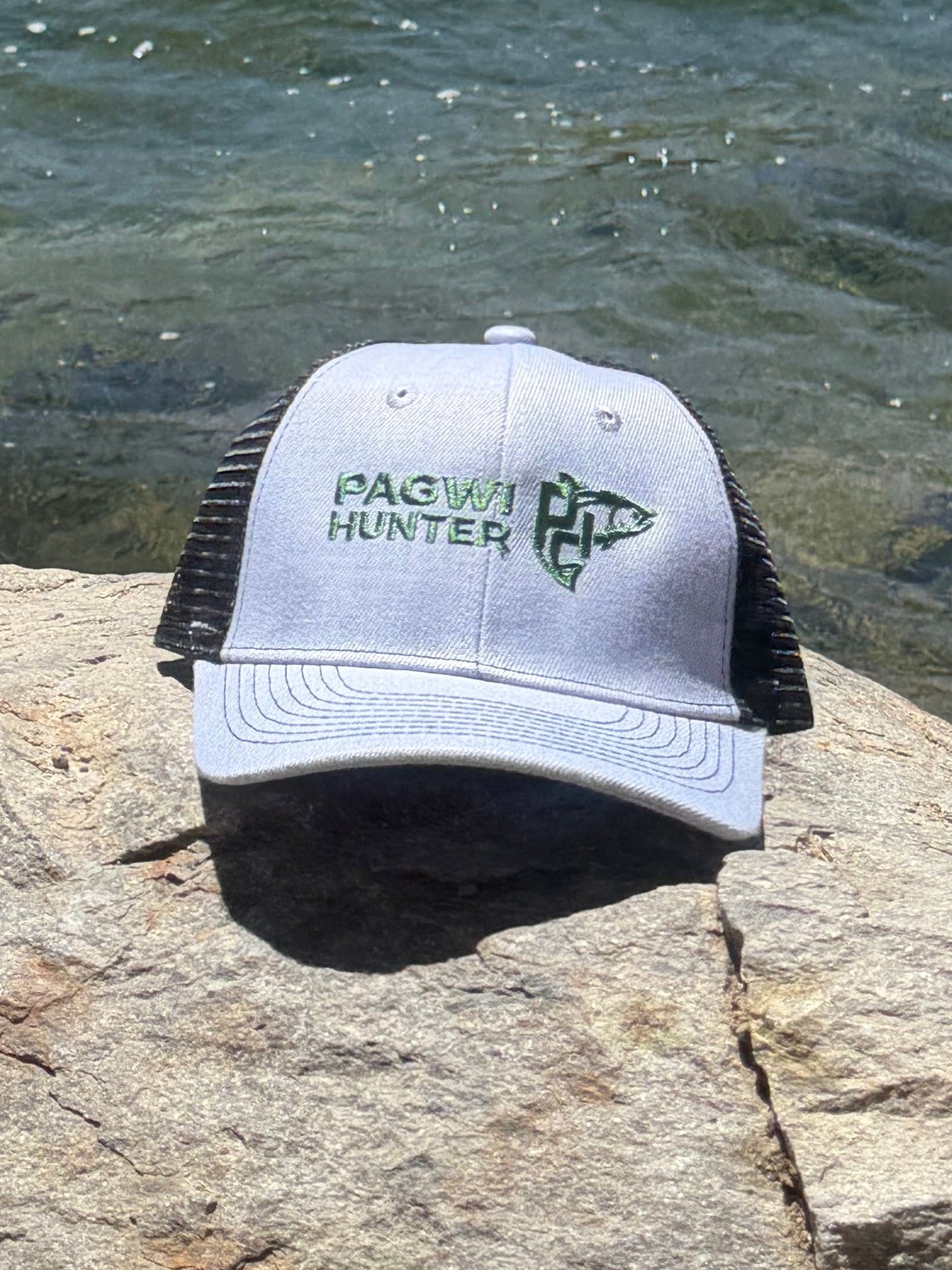 Pagwi Hunter Signature Series Embroidered Trucker Hat | Premium Snapback Fishing Cap