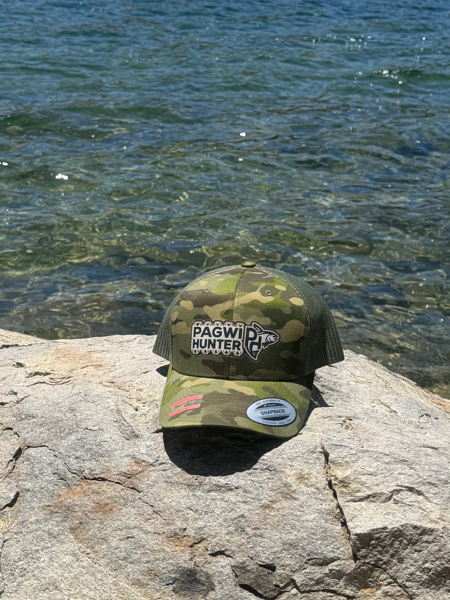 Pagwi Hunter Heritage Series Logo Trucker Hat | Snapback Fishing Cap