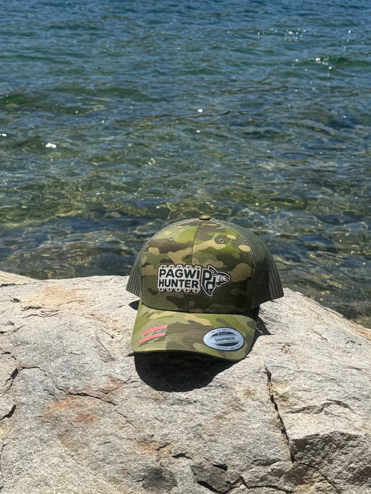 Pagwi Hunter Heritage Series Logo Trucker Hat | Snapback Fishing Cap