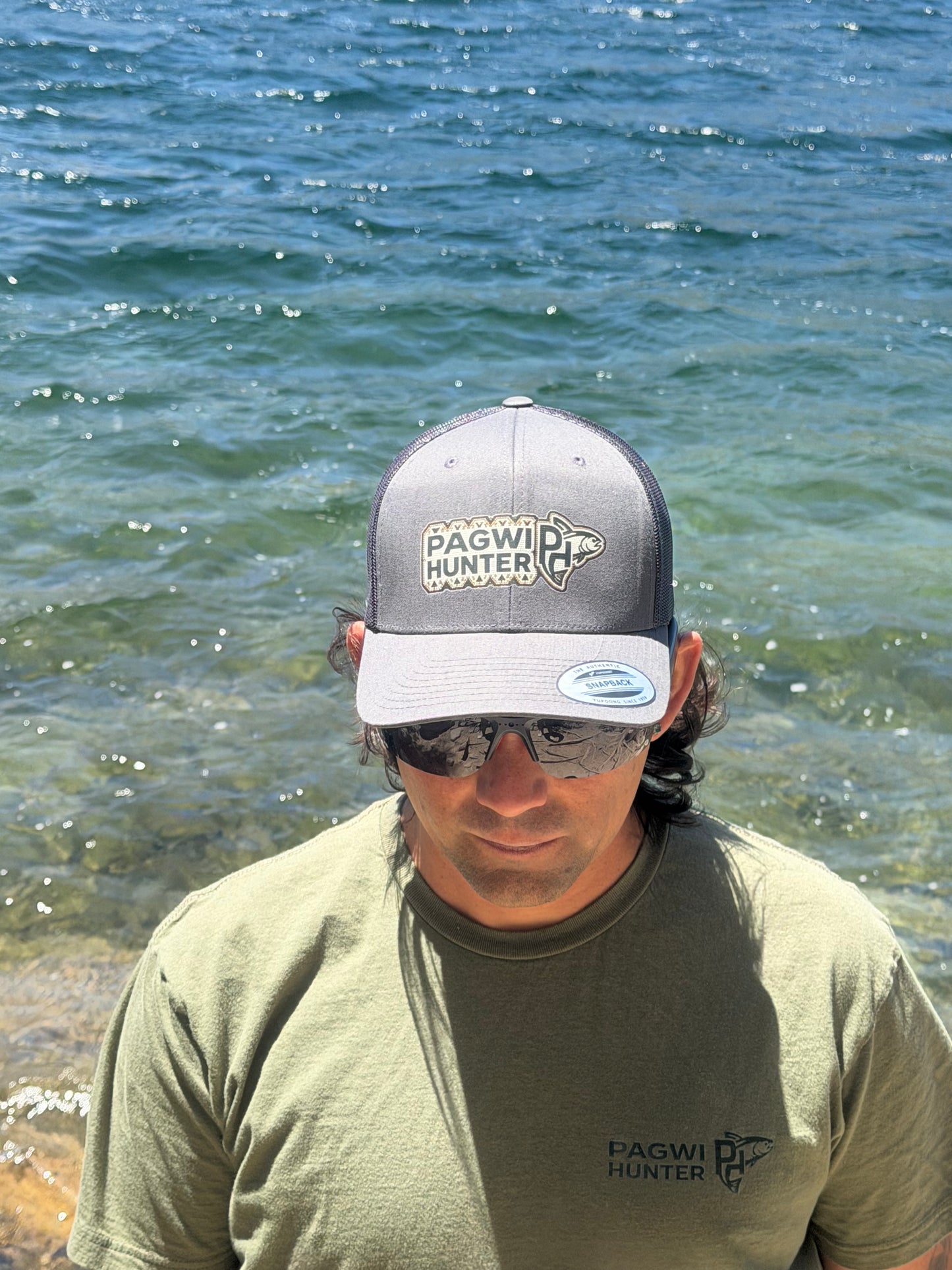 Pagwi Hunter Heritage Series Logo Trucker Hat | Snapback Fishing Cap